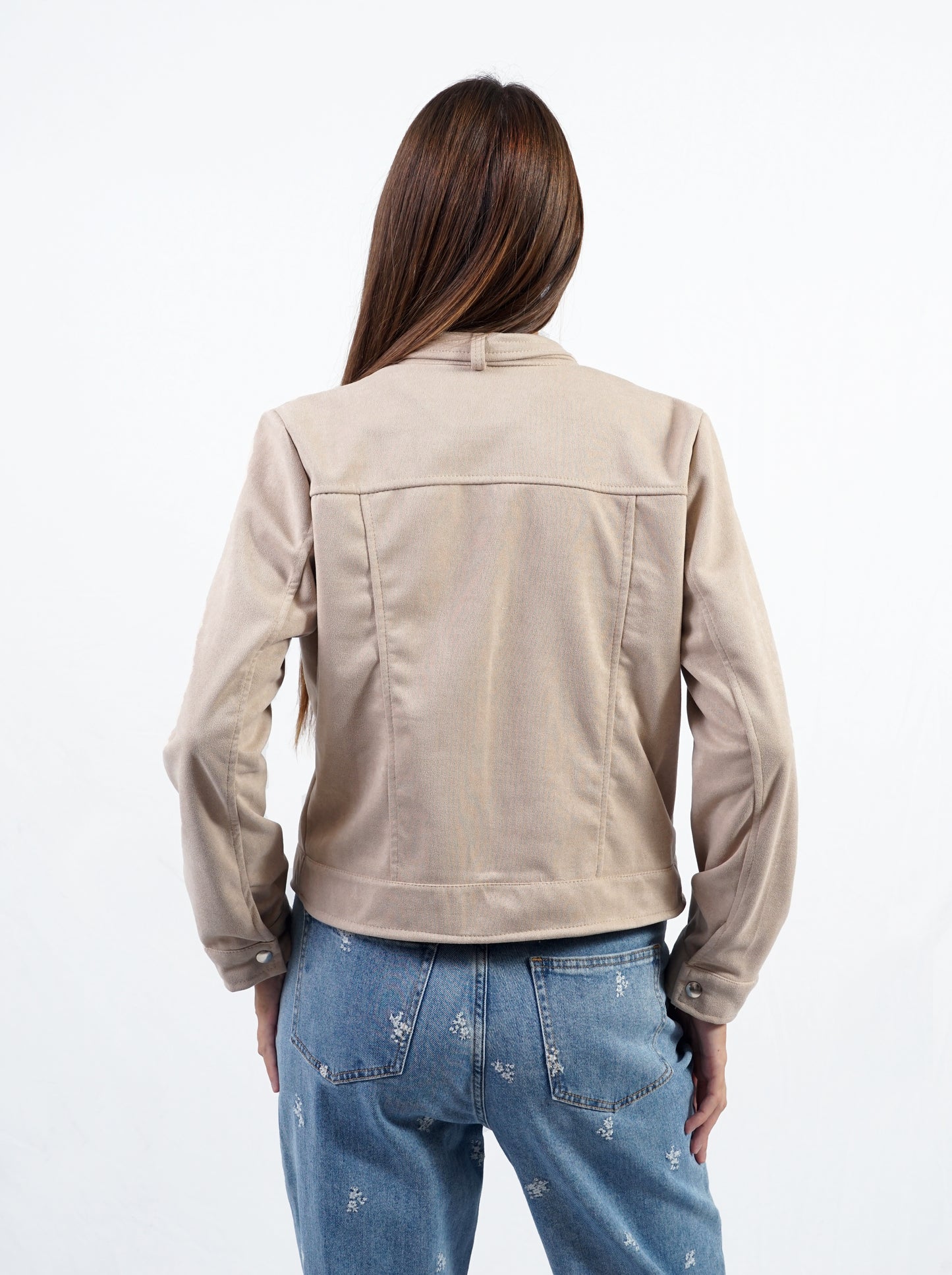 Scamosciato con bottoni