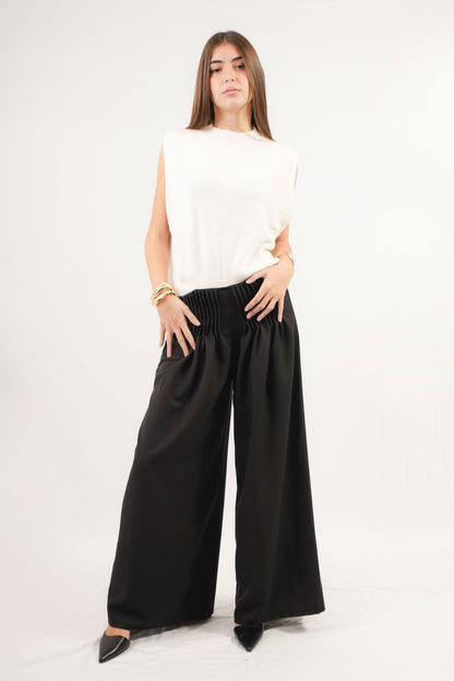 Pantalone con arricciature