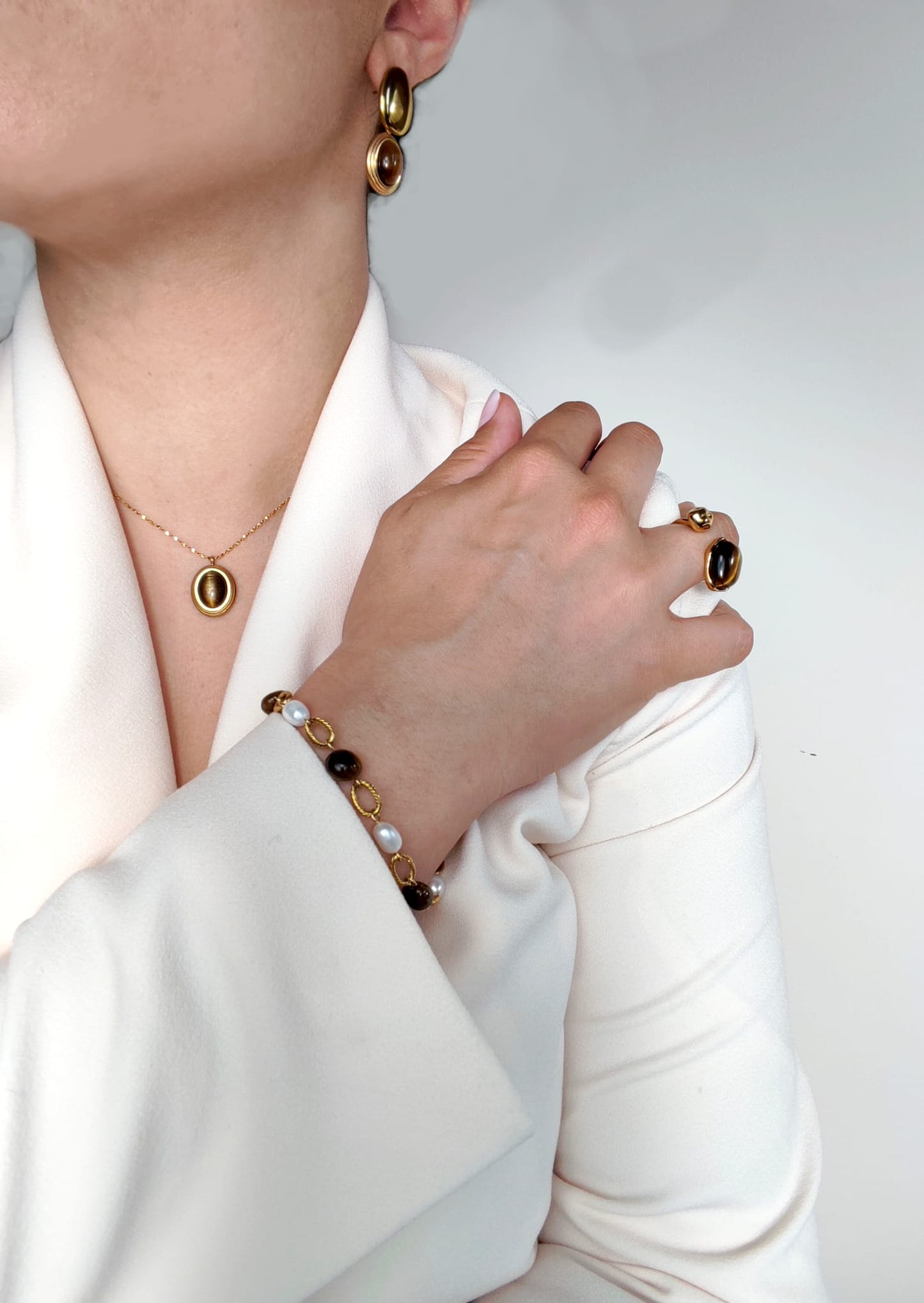 Orecchini occhio di tigre Beyourselfshop