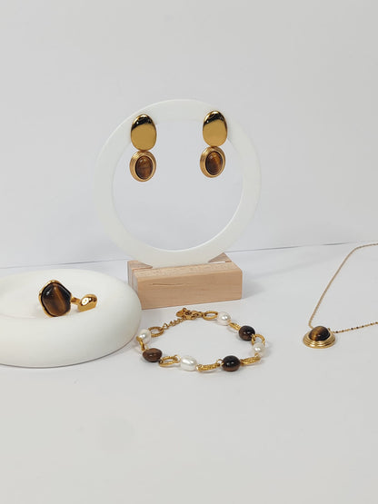 Orecchini occhio di tigre Beyourselfshop